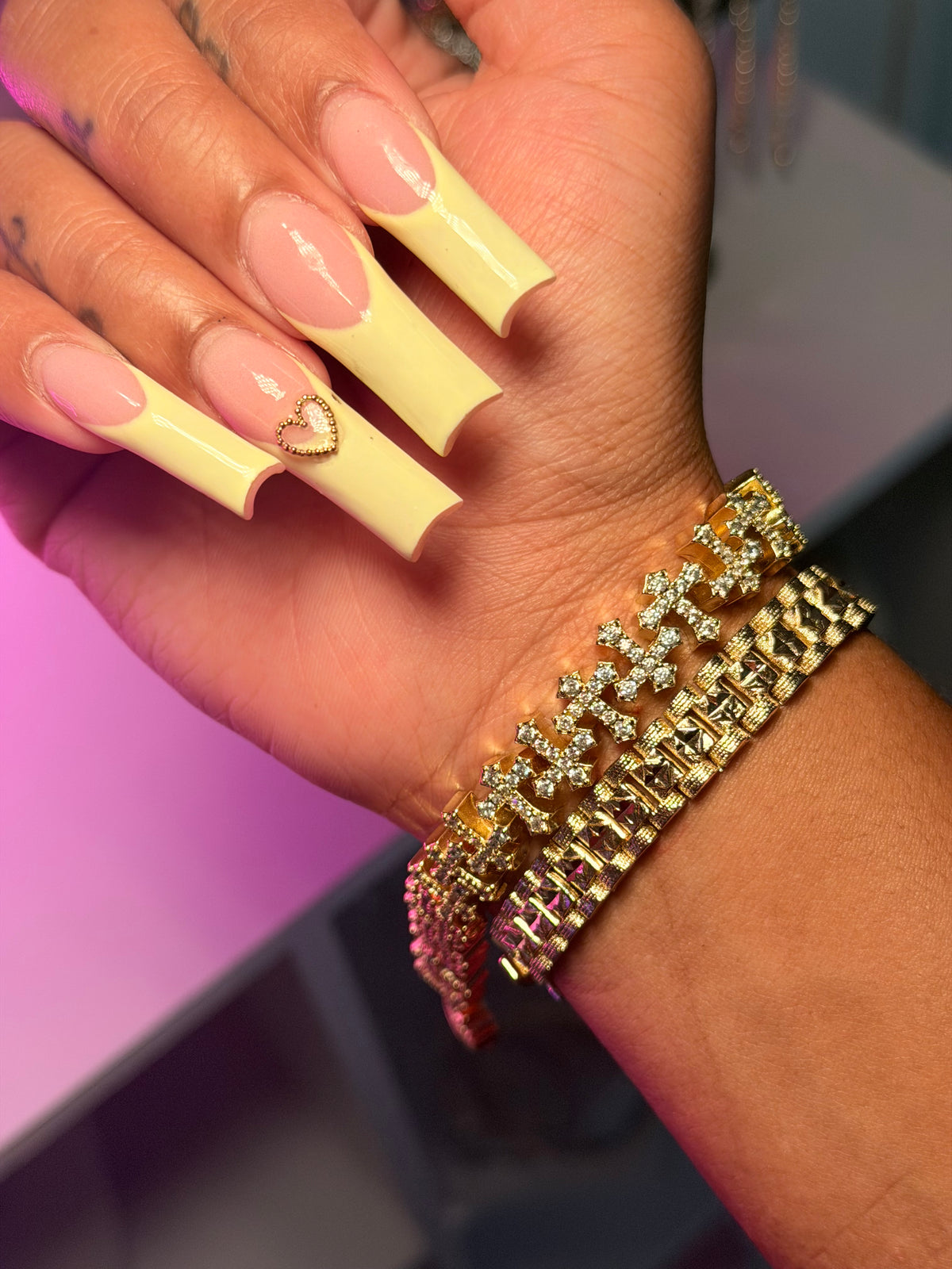 Diamond Cross Bracelet