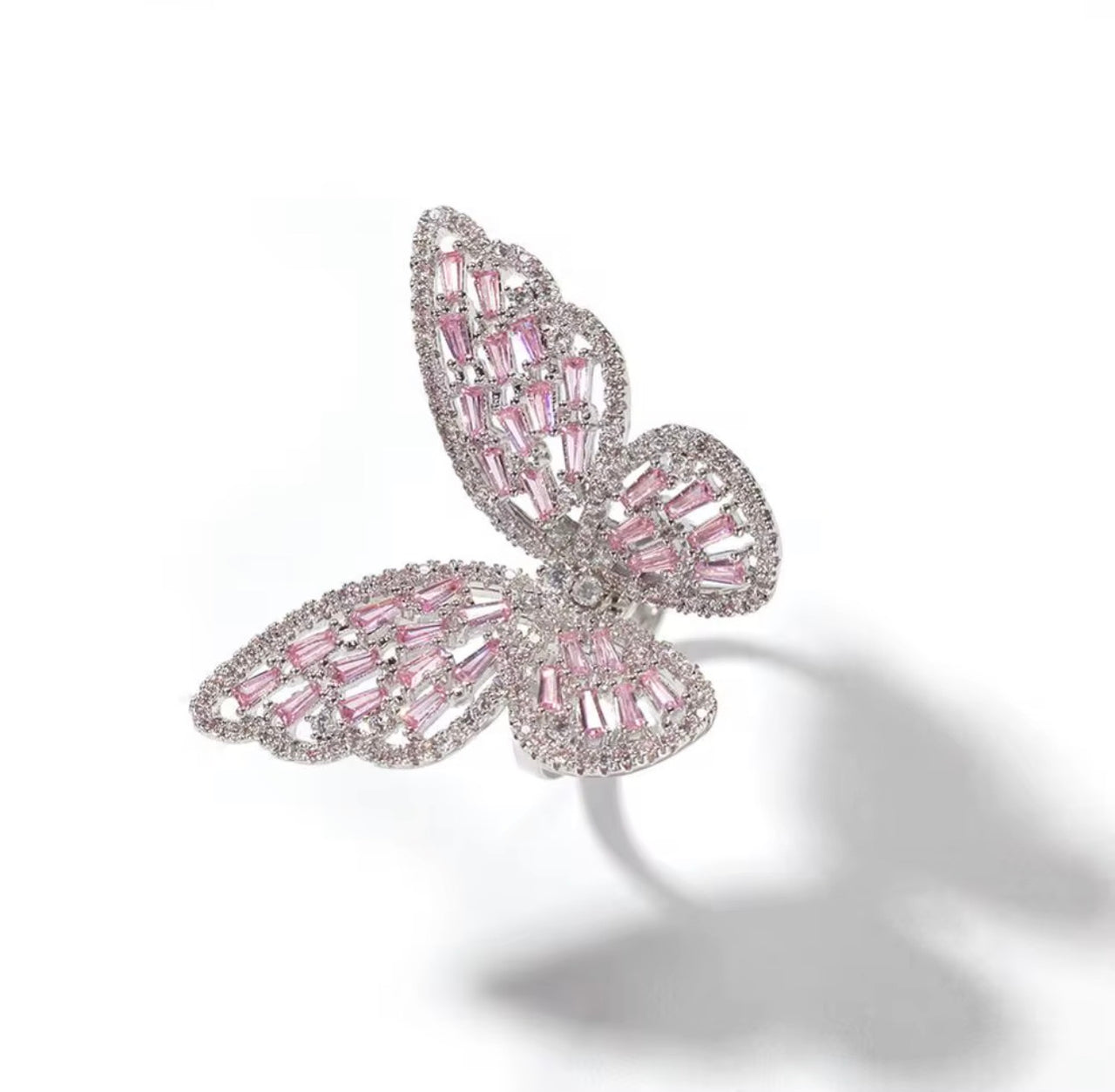 Diamond Butterfly Ring