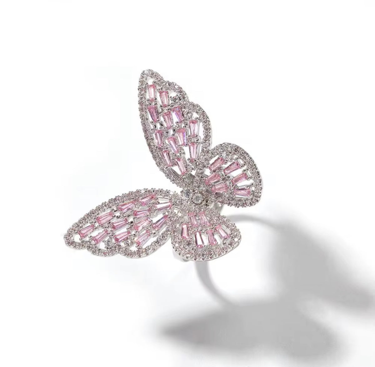Diamond Butterfly Ring