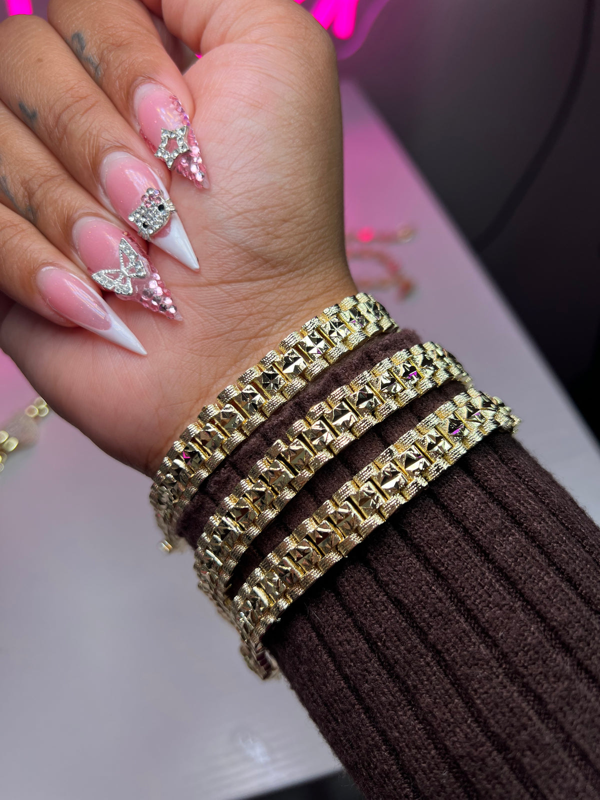 Blinged Rolex Bracelet
