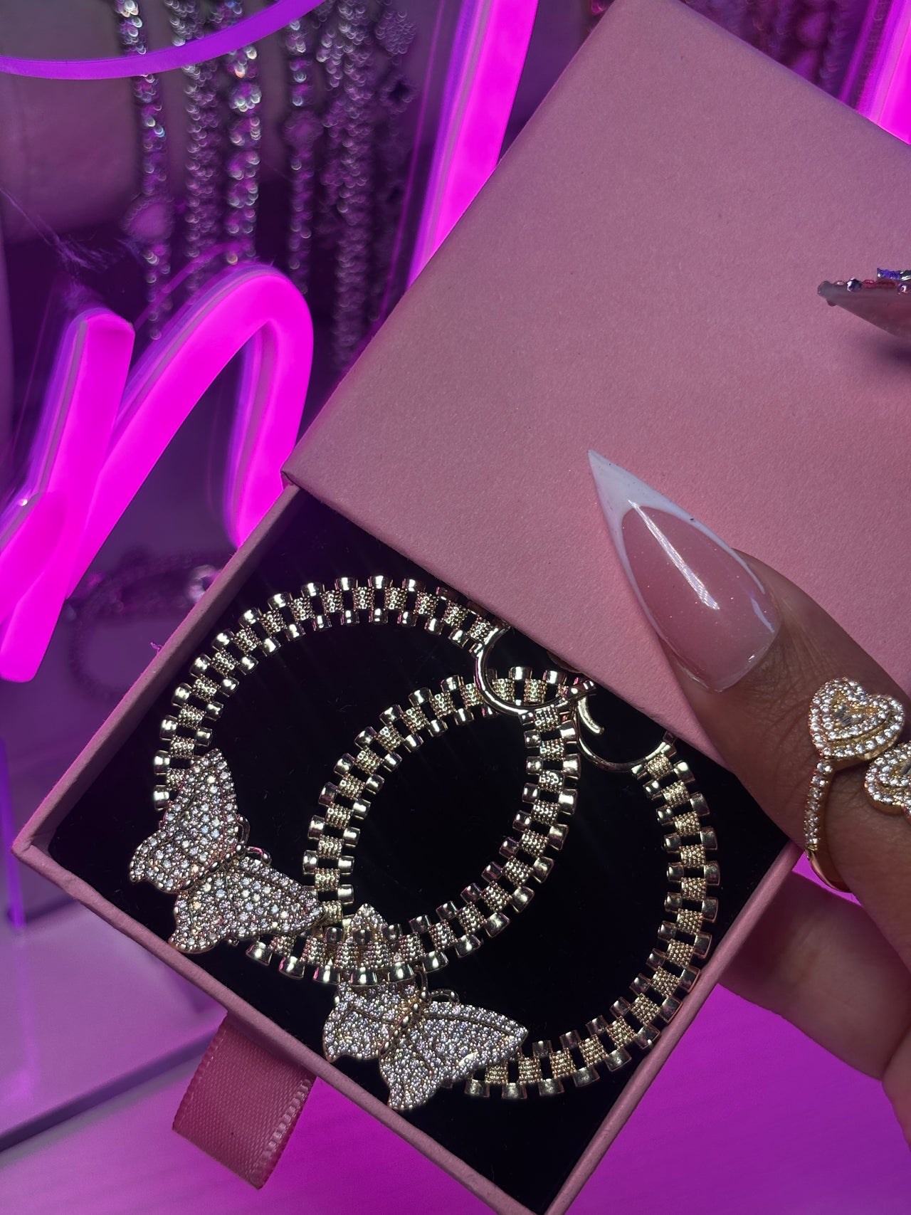 Butterfly Rolex Hoops