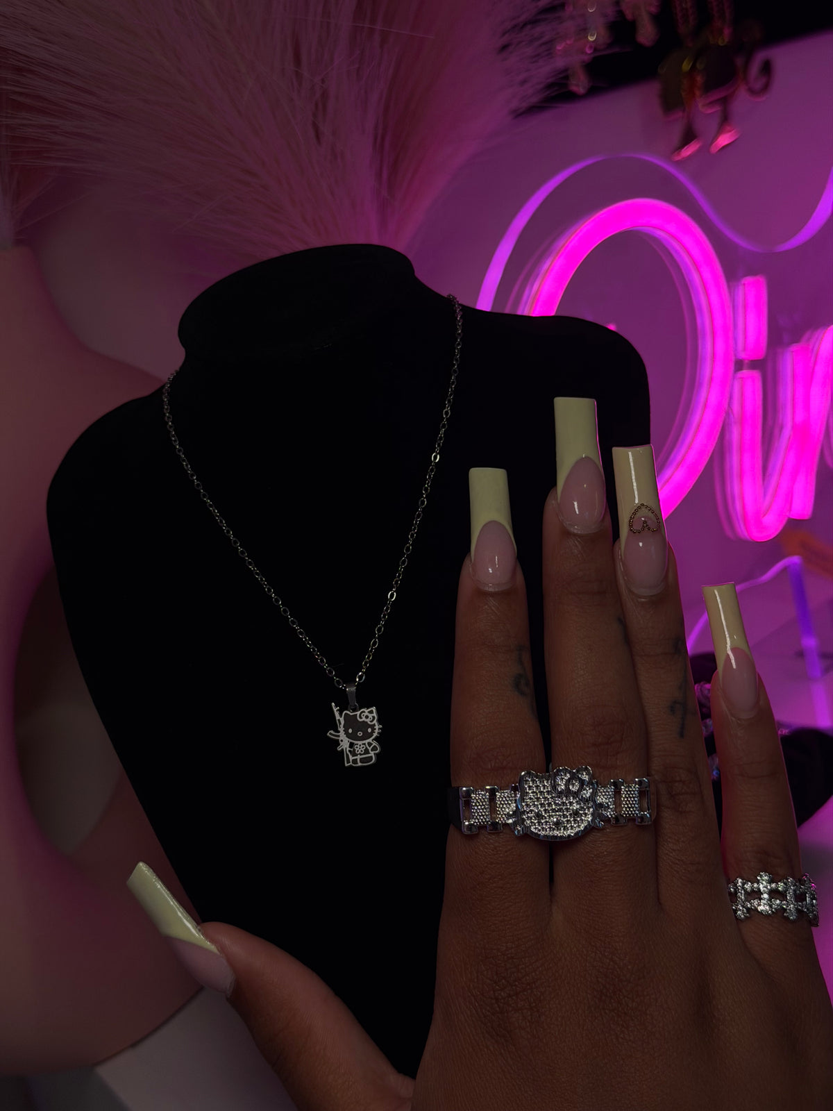 ‘KittyLover’ Double Ring - Silver