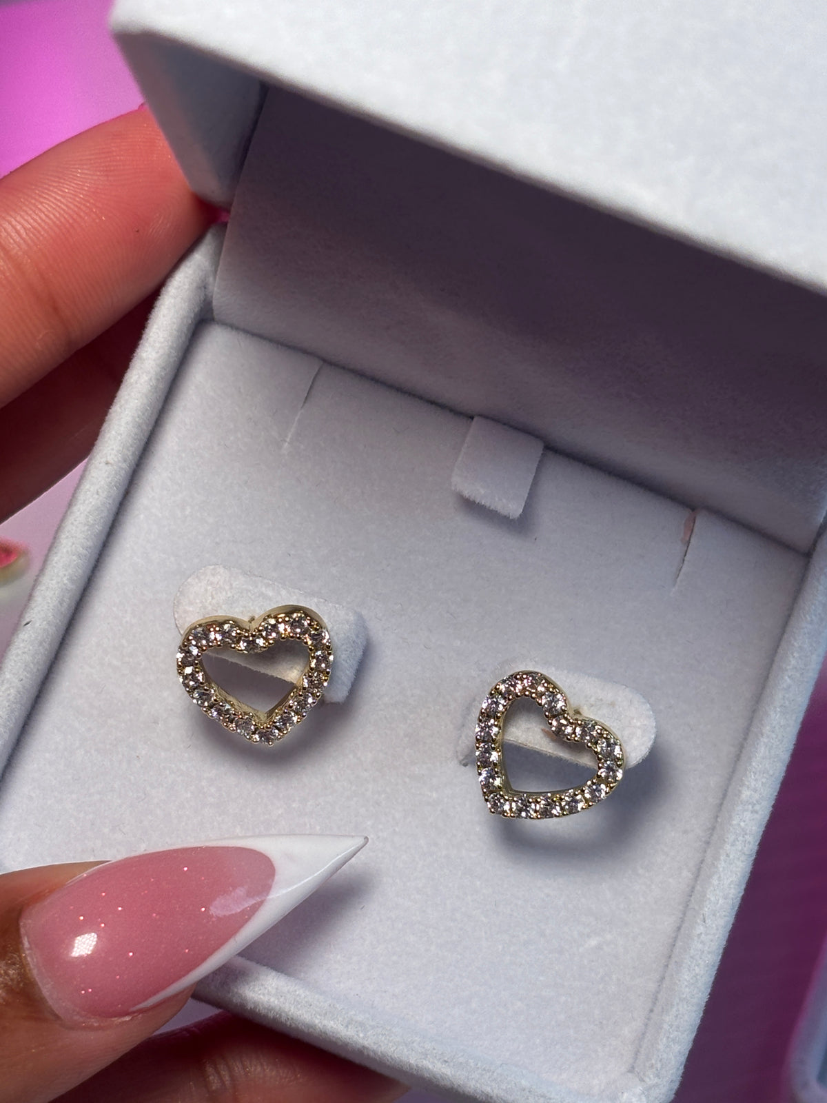 ‘Adore Me’ Heart Studs