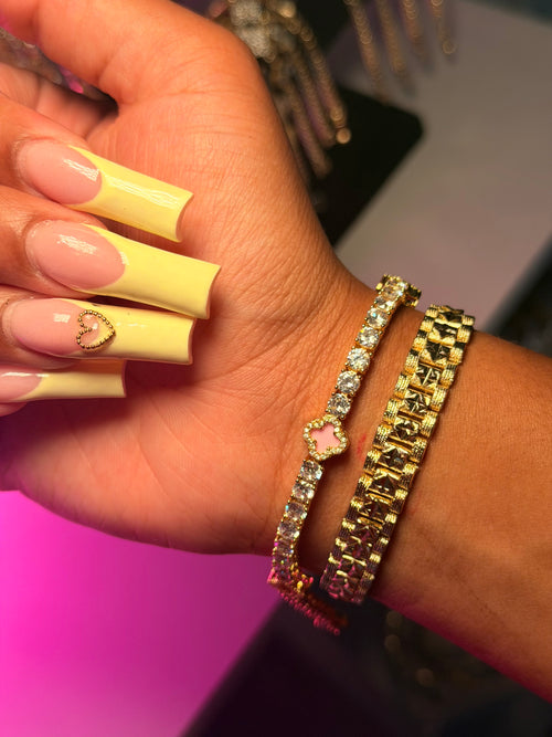 ‘Lucky You’ Bracelet - Pink