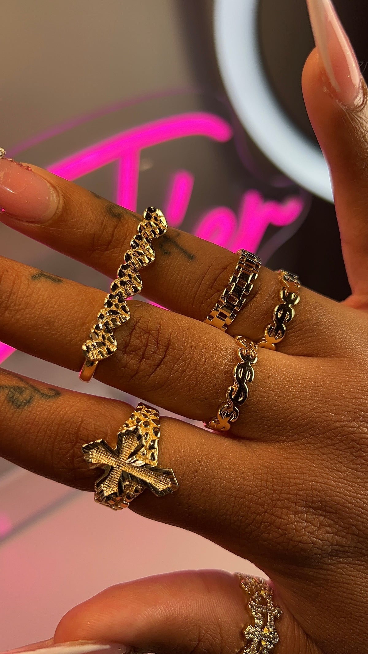 Double Nugget Ring