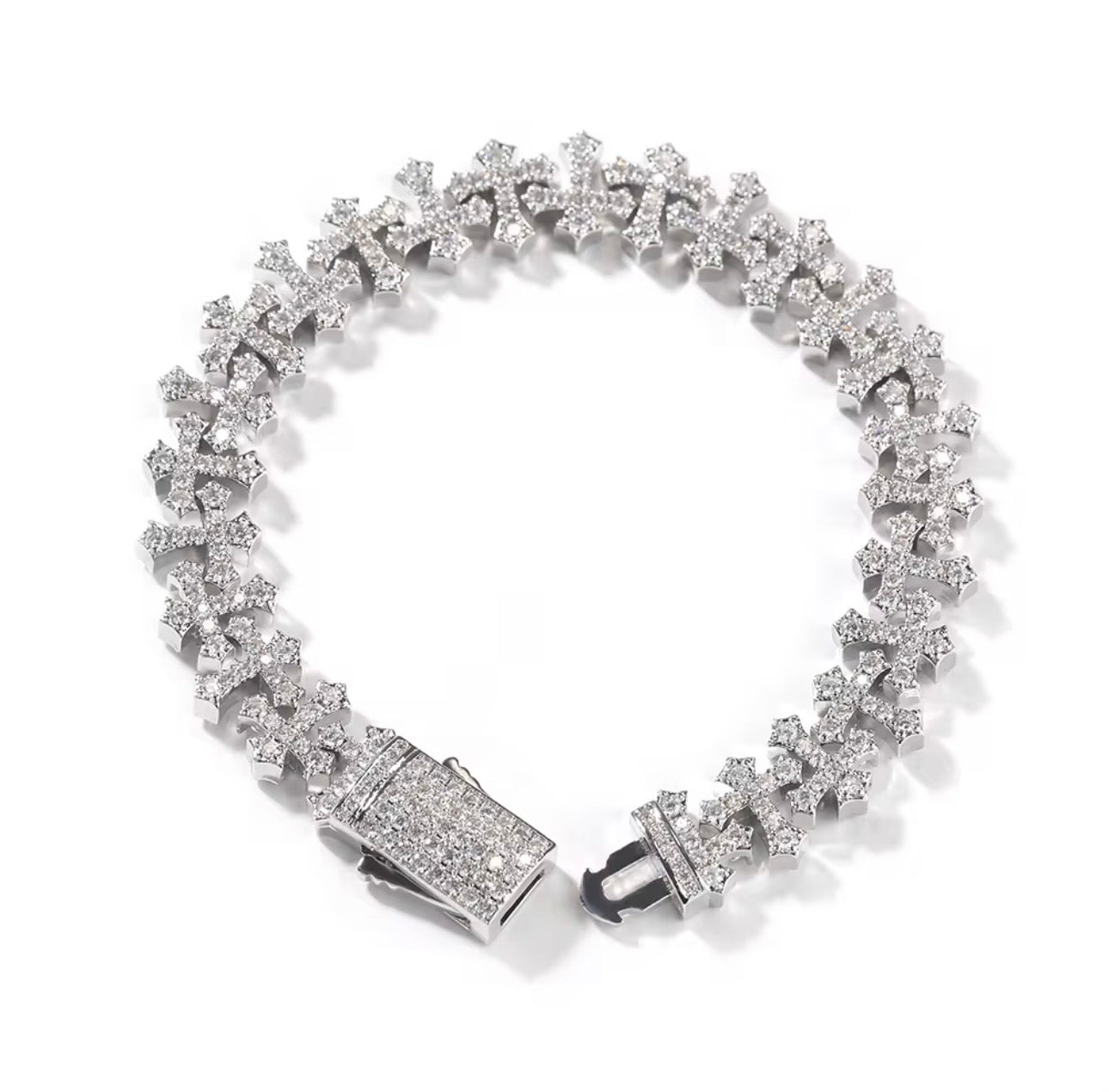 Diamond Cross Bracelet