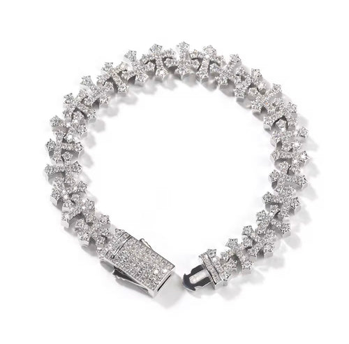 Diamond Cross Bracelet