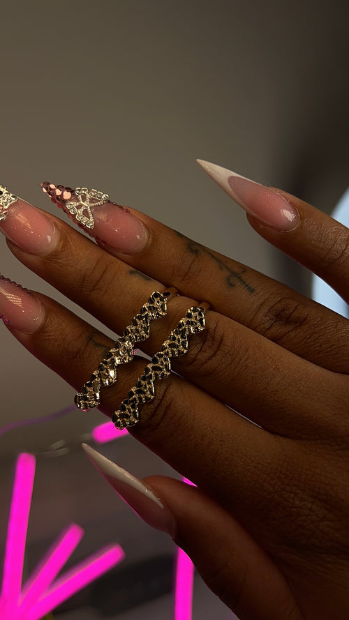 Double Nugget Ring