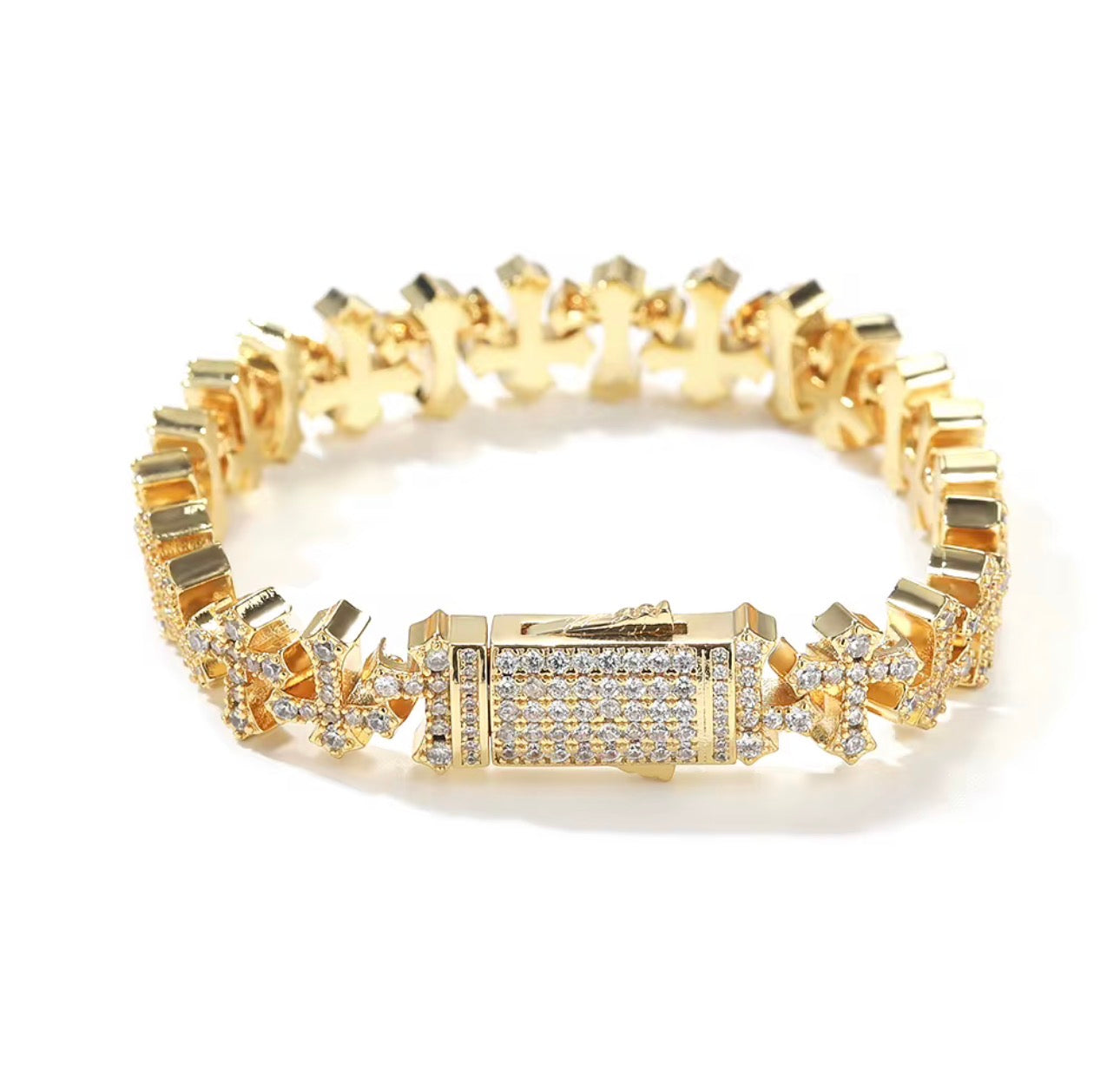 Diamond Cross Bracelet