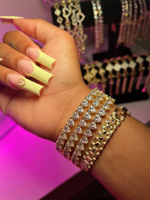 Diamond Heart Bracelet