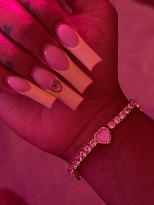Pink 'Heart You' Bracelet
