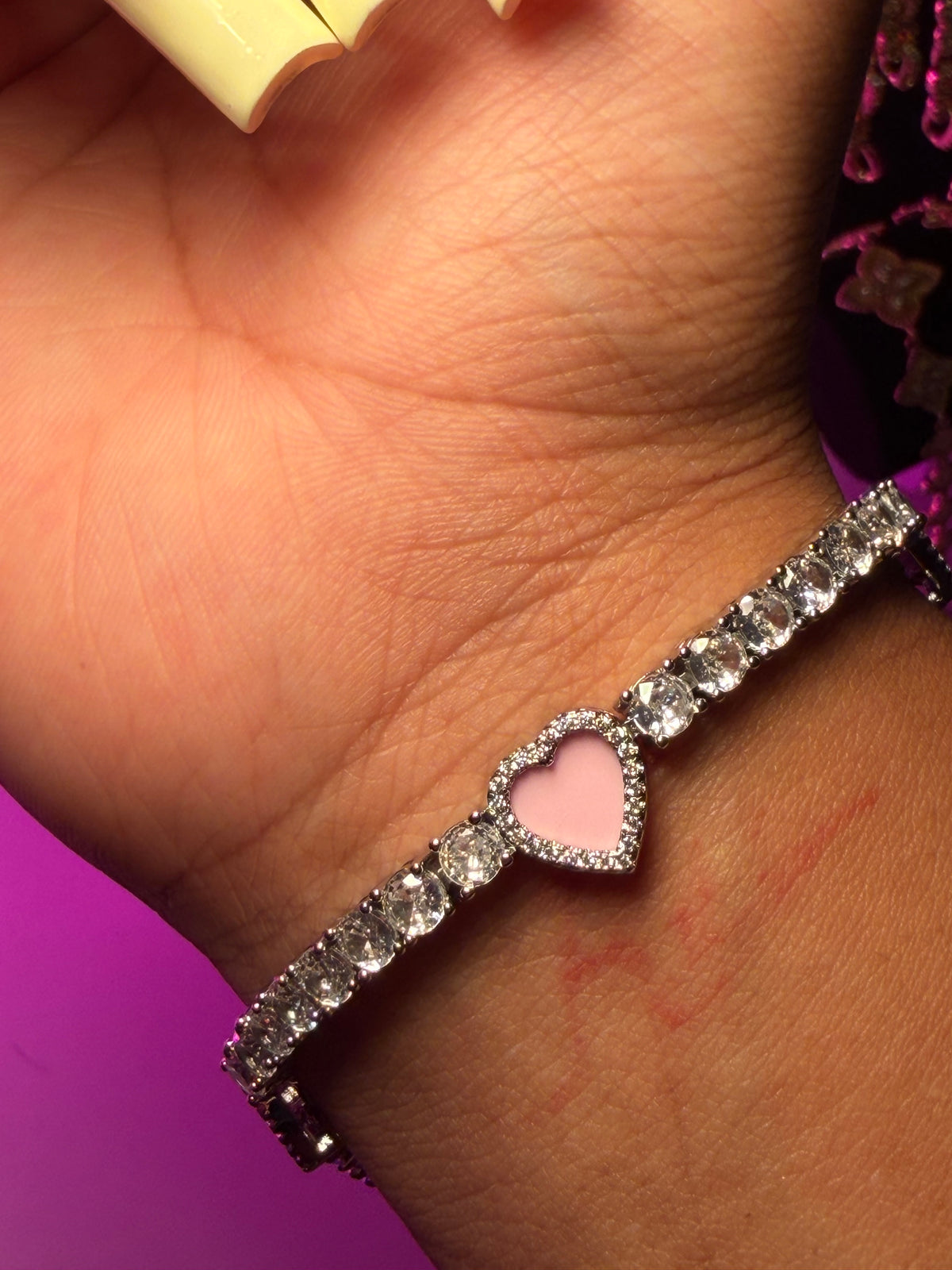Pink 'Heart You' Bracelet