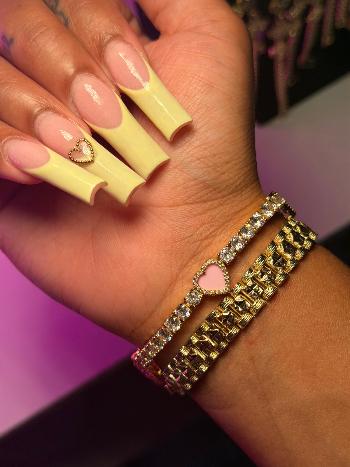 Pink 'Heart You' Bracelet