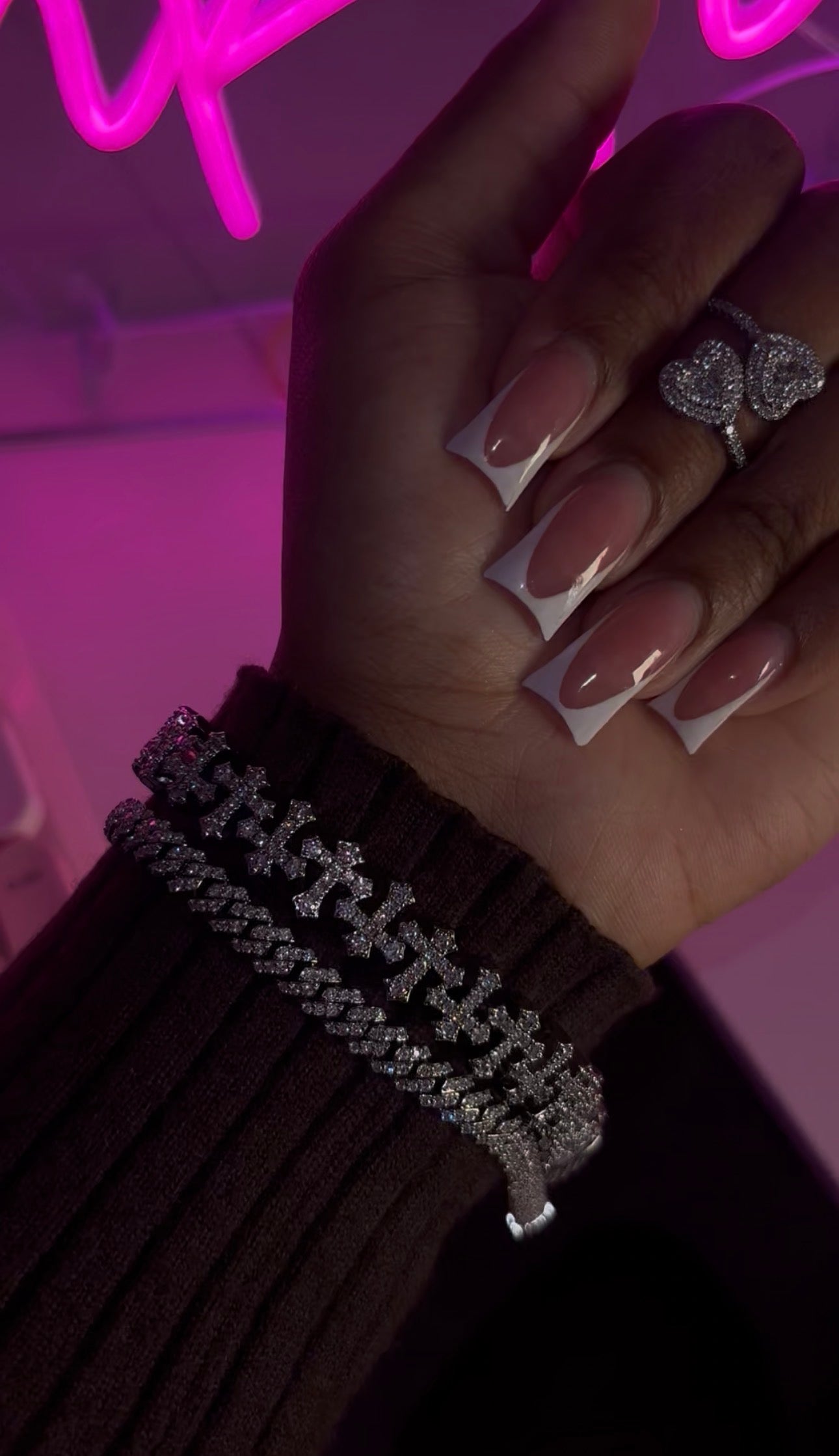 Diamond Cross Bracelet