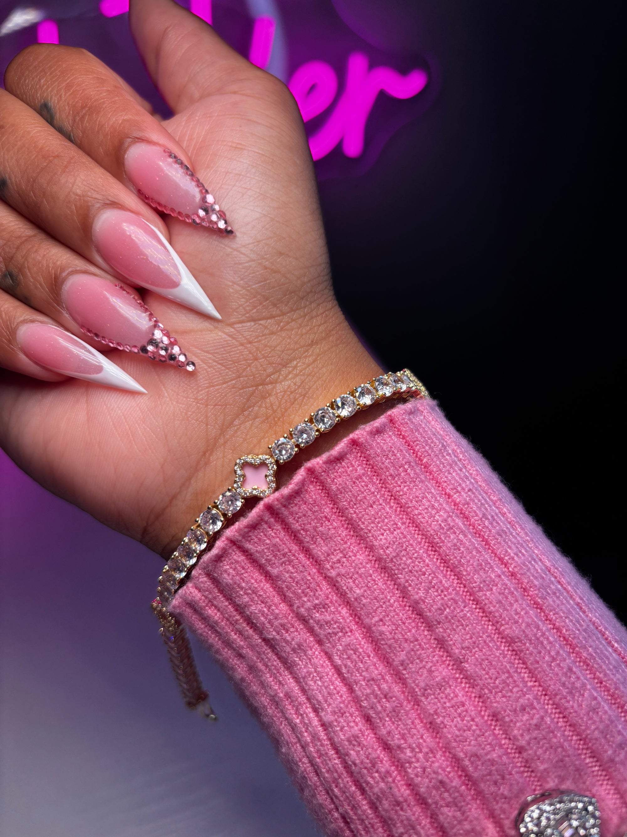 ‘Lucky You’ Bracelet - Pink