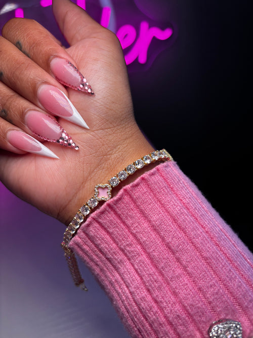 ‘Lucky You’ Bracelet - Pink