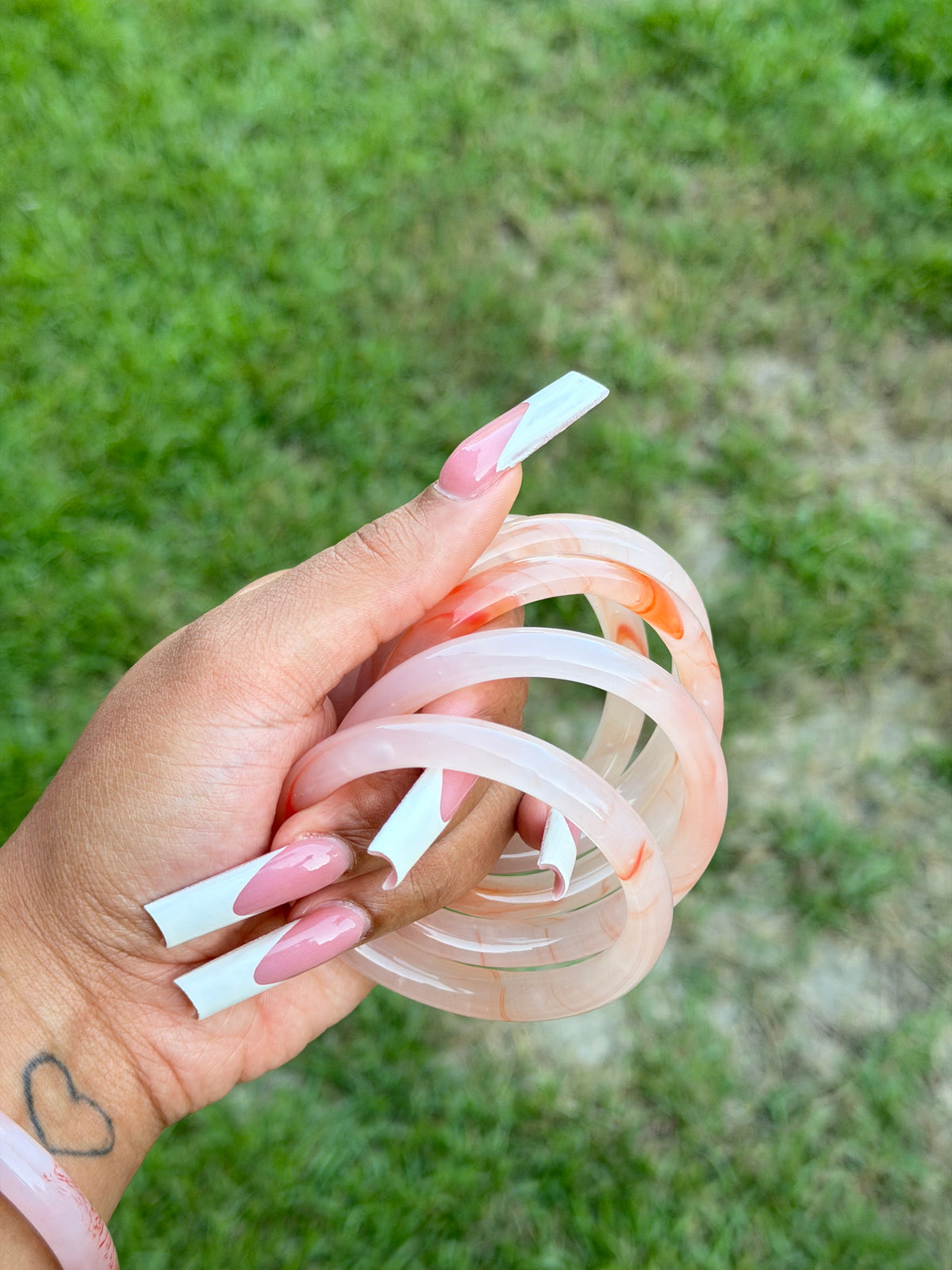 Glass Jade bangle - Coi