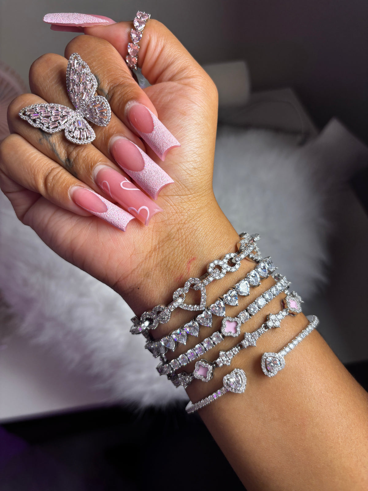 Diamond Butterfly Ring