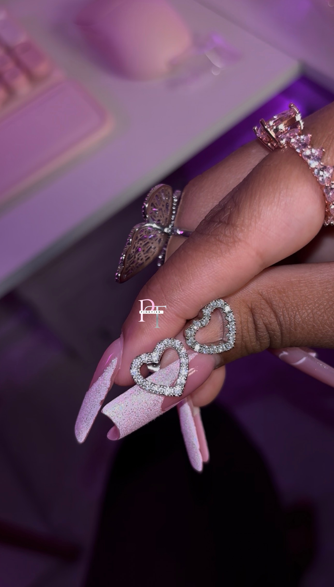 ‘Adore Me’ Heart Studs