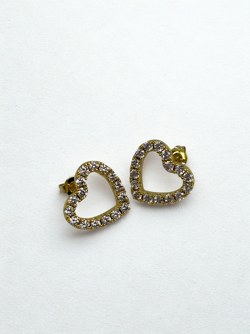 ‘Adore Me’ Heart Studs
