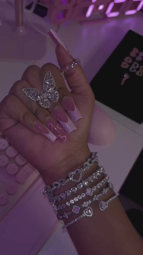 Diamond Butterfly Ring